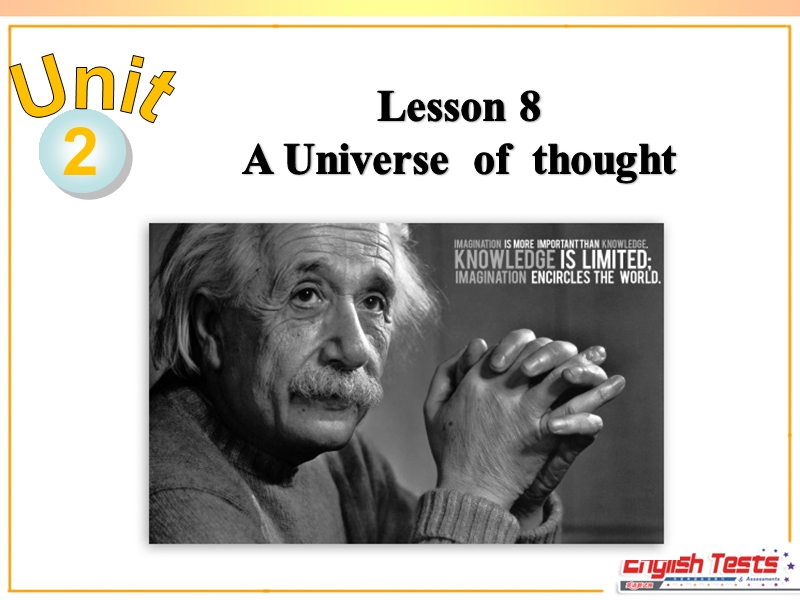 冀教版英语九年级上Lesson 8 A Universe of thought精品课件_第2页