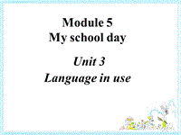 外研新标准初一上Module5 Unit3课件