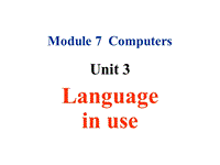 外研版英语七年级上Module7 Unit3课件