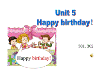 【广州版】三年级下册英语：Module 3 Unit 5《Happy birthday!》课件2