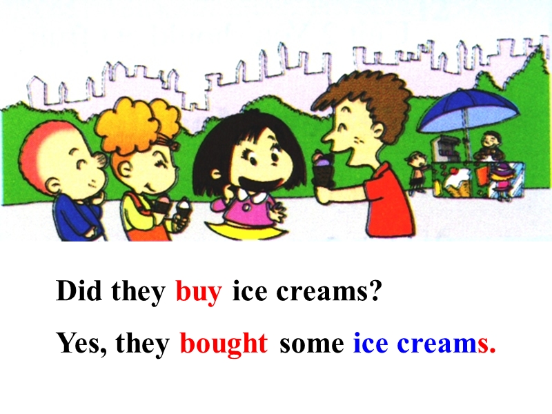 （三起）外研版英语五年级上Module1 Unit2 We bought ice creams课件_第3页