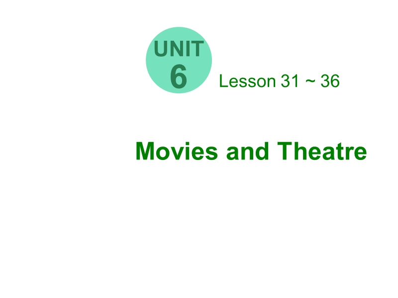 【冀教版】英语九年级上：Unit 6《Lesson 31 A movie or a Play》课件_第1页
