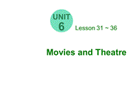 【冀教版】英语九年级上：Unit 6《Lesson 31 A movie or a Play》课件
