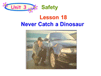 【冀教版】英语九年级上：Unit 3《Lesson 18 Never Catch a Dinosaur》课件