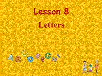 【冀教版】英语三年级上：《Lesson 8 Letters》ppt课件（2）