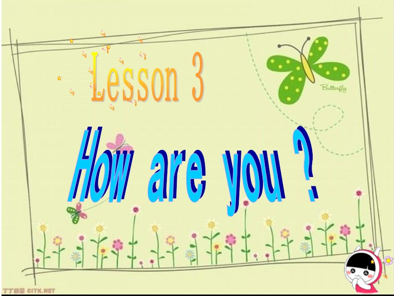 【冀教版】英语三年级上：《Lesson 3 How are you》ppt课件（2）_第1页