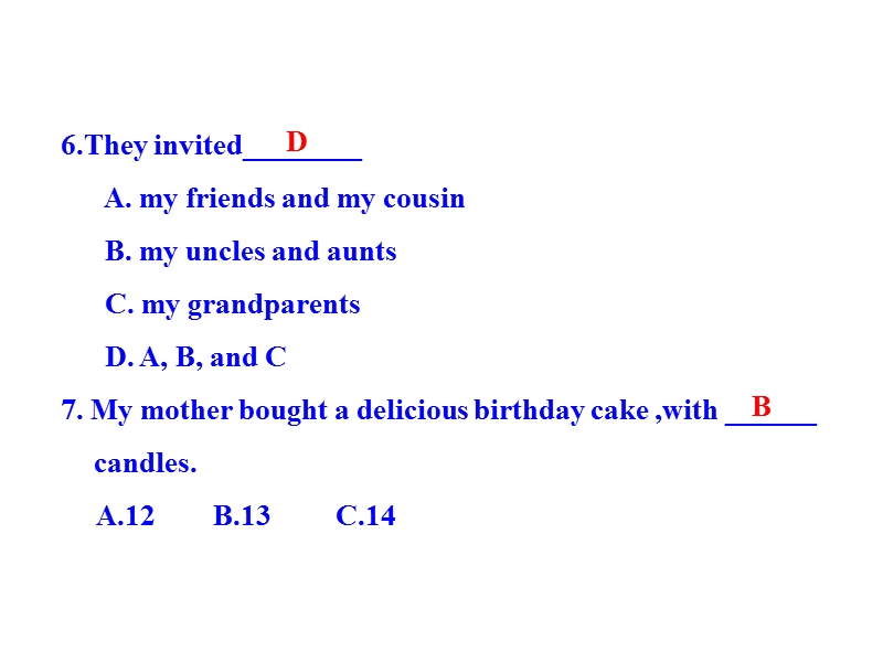 【冀教版】英语八年级上：Unit3《Lesson18 Li Ming’s Birthday》课件_第3页