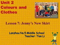 【冀教版】英语七年级上：Unit 2《Lesson 7 Jennys New Skirt》课件（3）