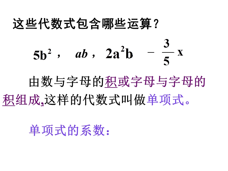 沪教版（五四制）数学七年级上：9.4《整式》ppt课件_第3页