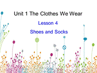 【冀教版】英语四年级上《Lesson 4 Shoes and Socks》课件（3）