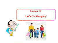 【冀教版】英语四年级上《Lesson 19 Let’s go shopping》课件（1）