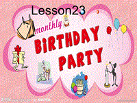 【冀教版】英语三年级上《Lesson 23 Happy Birthday》课件（4）