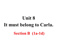 2018年秋新目标九年级英语Unit8 Section B （第一课时）课件