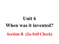 2018年秋新目标九年级英语Unit6 Section B （第二课时）课件