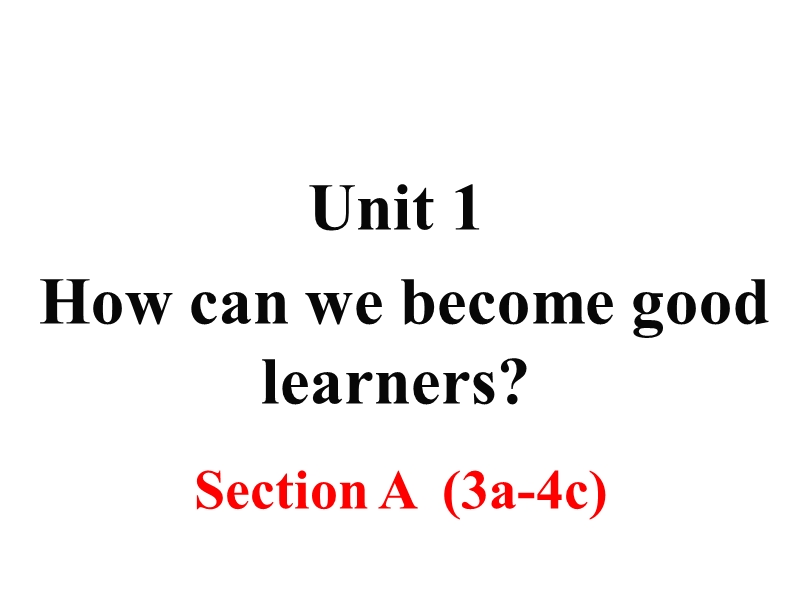 2018年秋新目标九年级英语Unit1 Section A （第二课时）课件_第1页