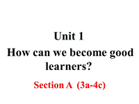 2018年秋新目标九年级英语Unit1 Section A （第二课时）课件