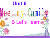 PEP四年级英语上册Unit 6 Part B Let's learn 2课件