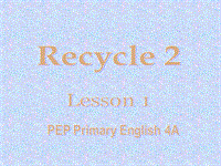 【人教pep版】四年级上册英语：Recycle 2教学课件1