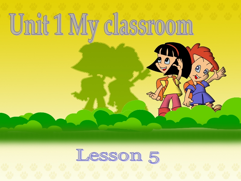 【人教pep版】四年级上册英语：Unit 1 Lesson 5 课件_第1页