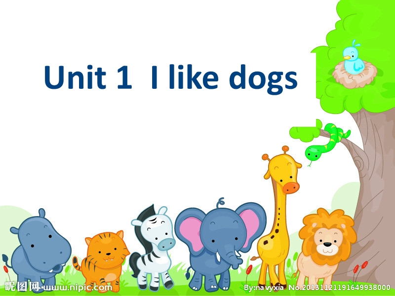 苏教译林版四年级英语上册Unit 1《I like dogs》课件2_第1页