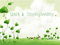 牛津上海版六年级下英语Unit4《Staying healthy》课件（1）