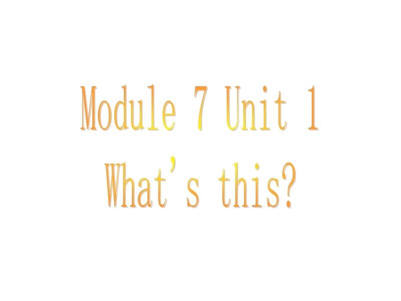 （三起）外研版英语三年级上Module7 Unit1-1课件_第1页