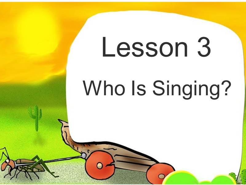 (三起)冀教版五年级英语下册Lesson 3《Who is singing》课件2_第1页
