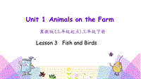 （三起）冀教版三年级英语下册Unit1 Lesson 3 Fish and bird课件