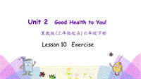 （三起）冀教版六年级英语下册Unit2 Lesson 10 Exercise课件