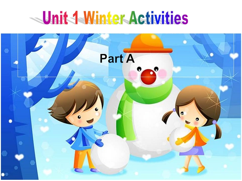闽教版六年级下册英语Unit1 Winter Activites课件_第1页