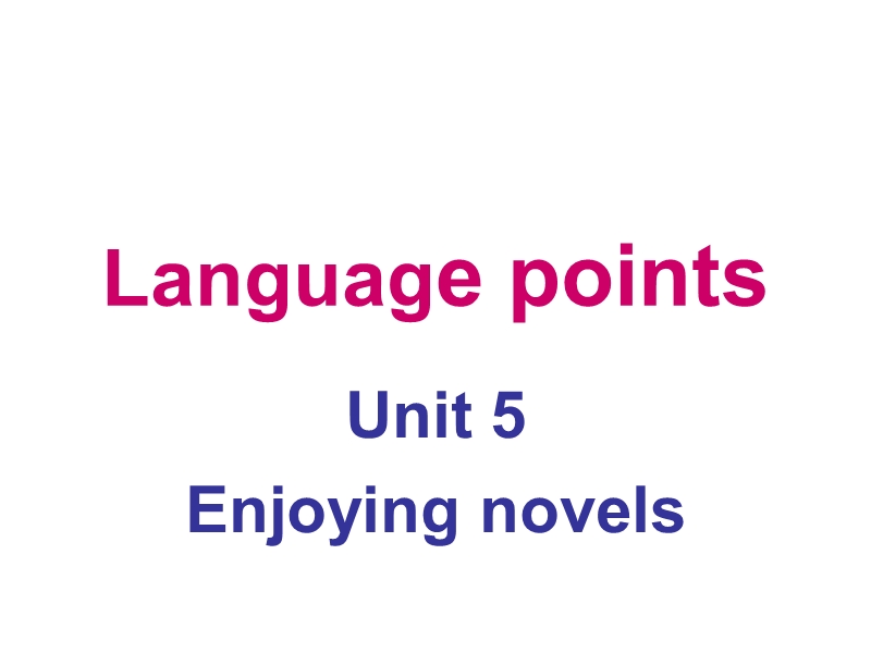 人教新课标英语选修10 Unit5 Language points课件_第1页