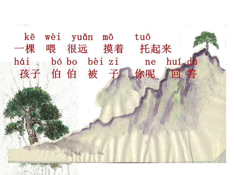 苏教版一年级语文下册：第23课《小松树和大松树》课件_第3页