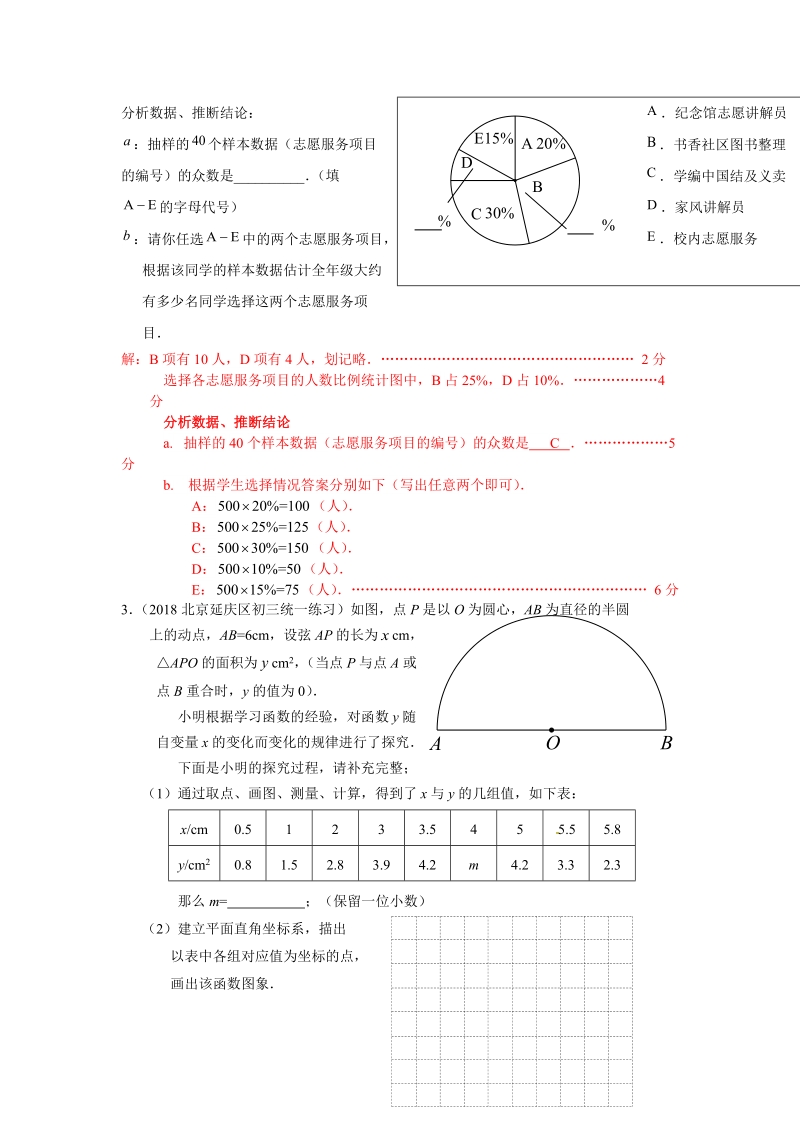 2019年北京中考数学习题精选：课题研究_第3页