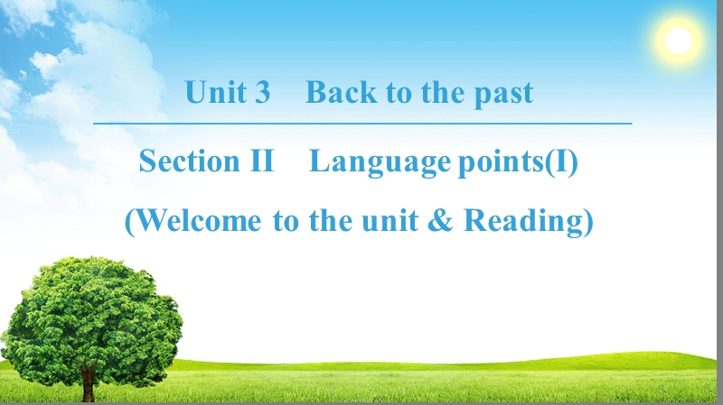 牛津译林版高中英语必修3：Unit 3 Section Ⅱ课件　_第1页