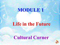 2019春外研版高中英语必修4：Module 1 Culture corner课件