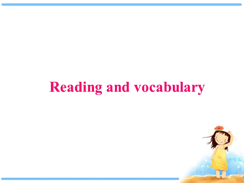 外研版英语必修四课件：Module 3 Reading and vocabulary_第1页