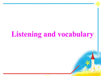 外研版英语必修四课件：Module 4 Listening and vocabulary