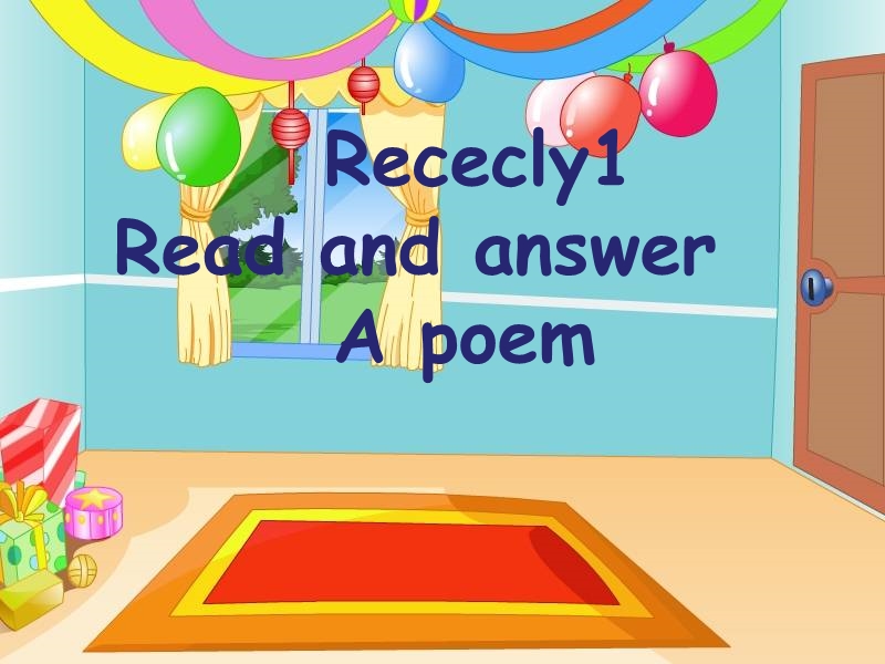 人教pep版五年级下册英语Recycle1 Read and answer课件_第1页