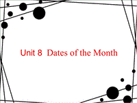 闽教版小学五年级英语下册Unit8 Days of the month Part B 2课件
