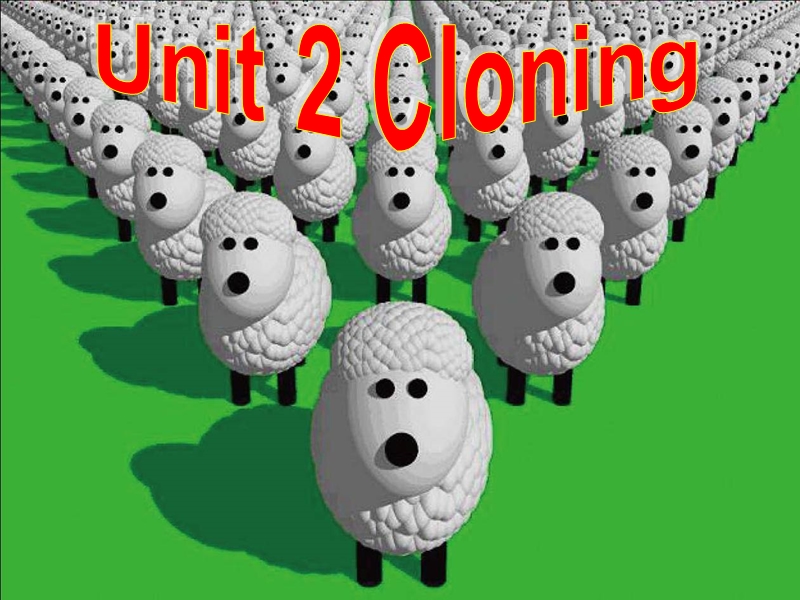 人教新课标英语选修八课件：Unit2 Cloning_第1页