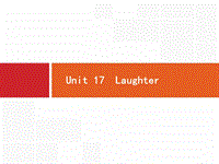 2020版北师大版高考英语一轮课件：选修6 预习案 Unit 17 Laughter