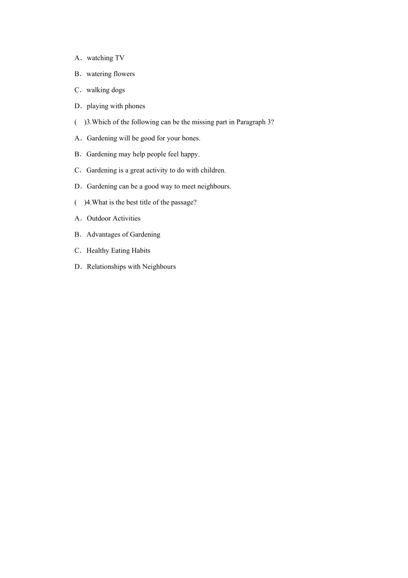 冀教版八年级英语下册Unit2 Lessons10—12阶段能力训练（含答案）_第3页