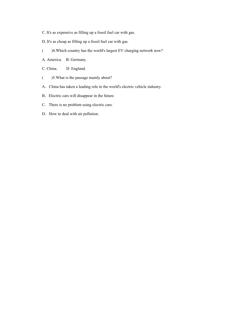 冀教版八年级英语下册Unit8 Lessons46—48阶段能力训练（含答案）_第3页