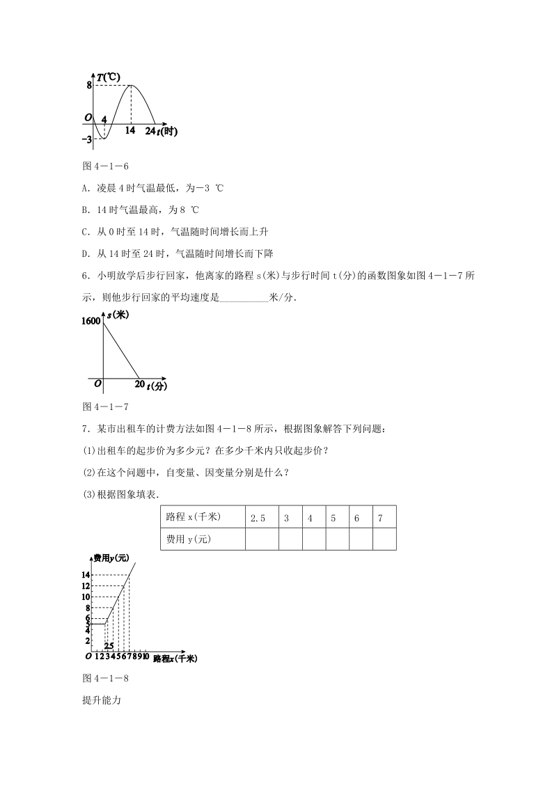湘教版八年级数学下册《4.1.2函数的表示法》同步练习（含答案）_第2页