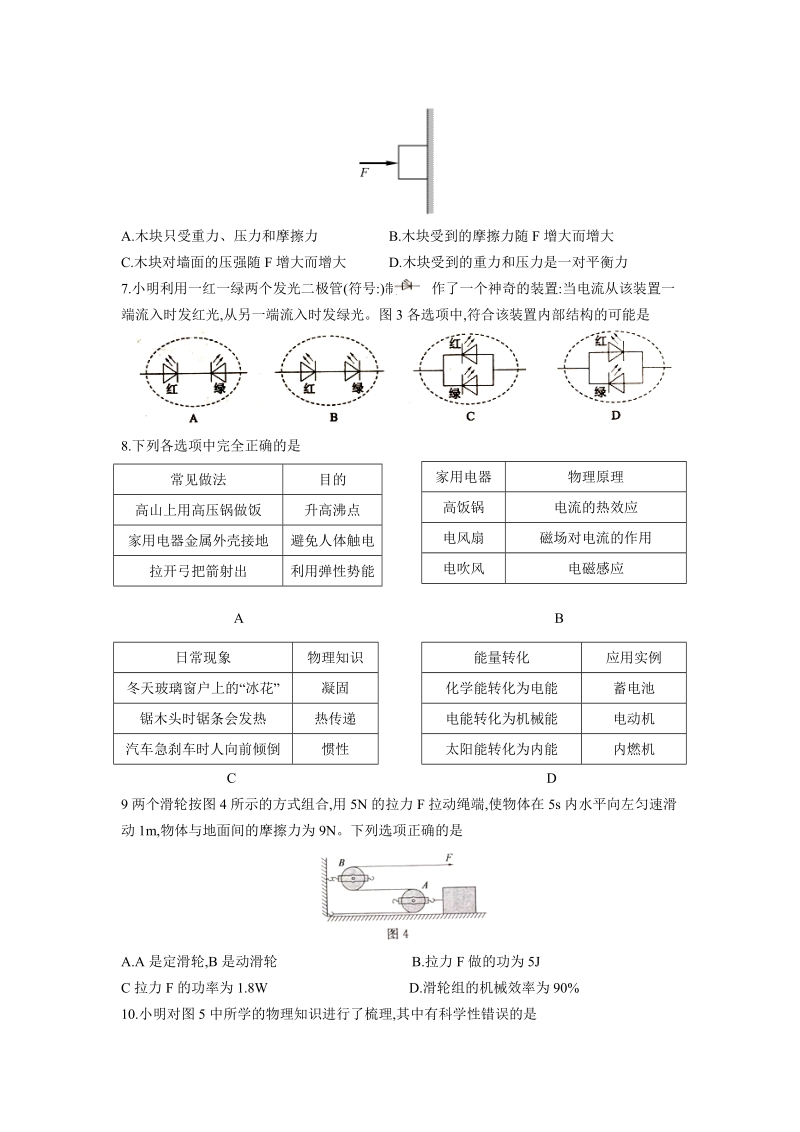 2019年山东省济宁市中考物理试题（含答案）_第2页