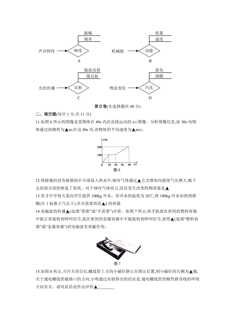 2019年山东省济宁市中考物理试题（含答案）_第3页