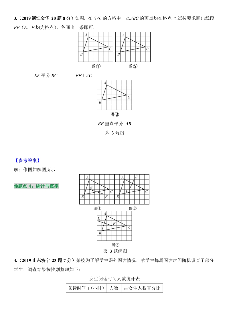 2019陕西中考数学押题训练试卷（一）含答案解析_第2页