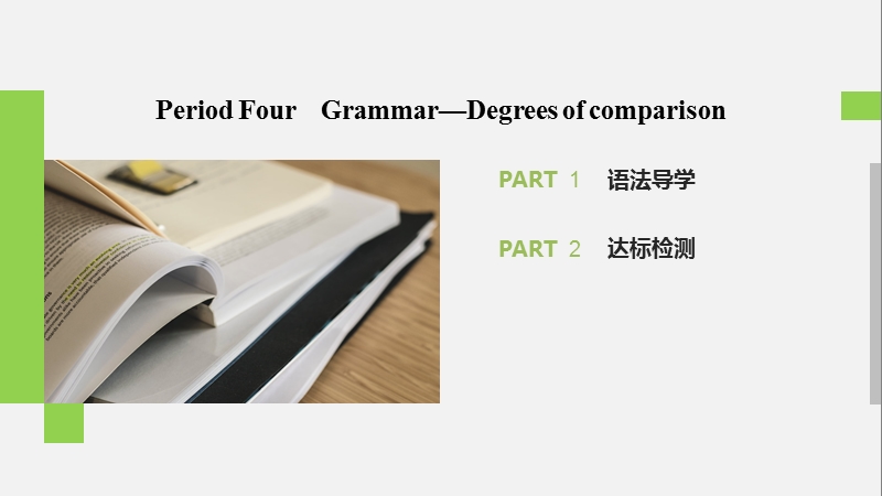 2019-2020学年外研新标准版英语必修1课件：Module 5 Period Four_第1页