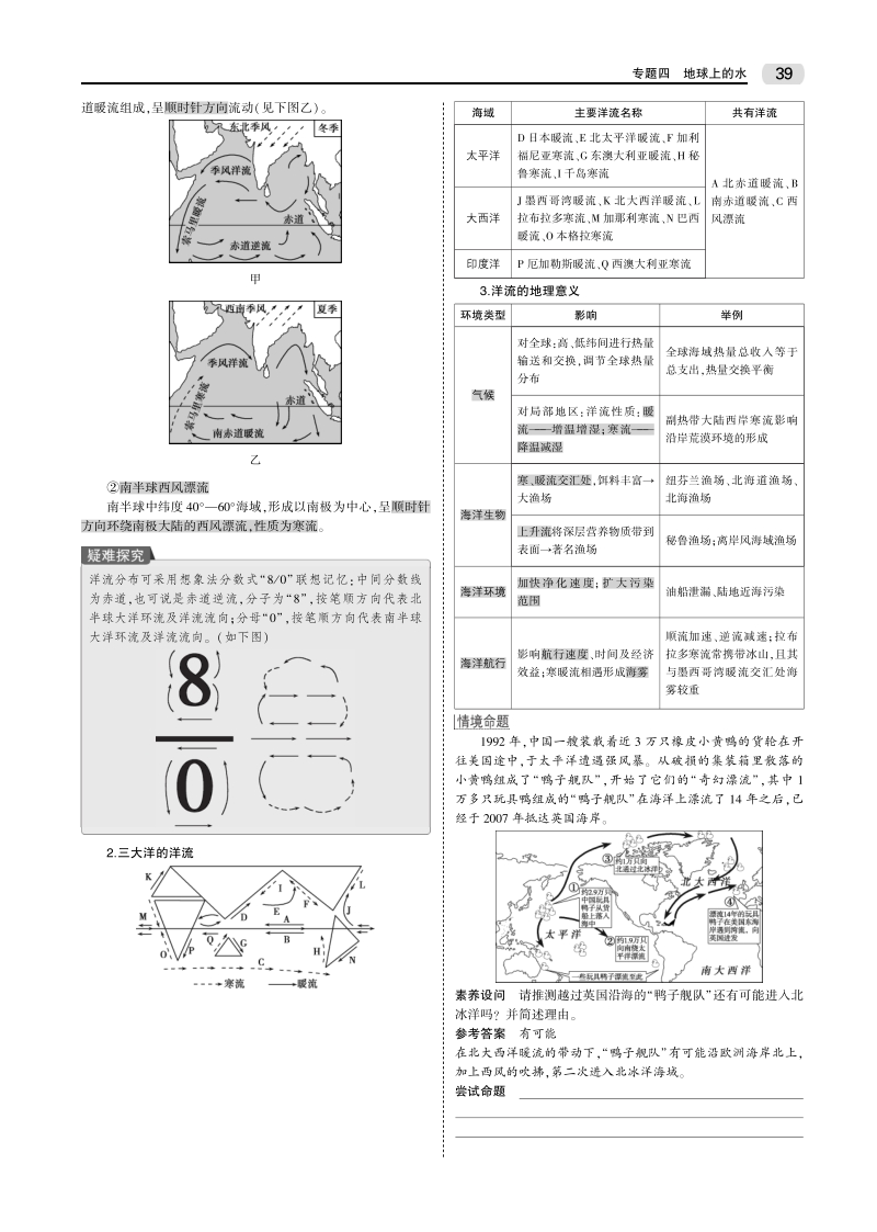 【天津专用】2020届高考地理一轮教师用书（PDF）：专题四 地球上的水_第3页