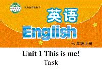 【公开课】牛津译林版七年级上英语Unit1 Task 课件